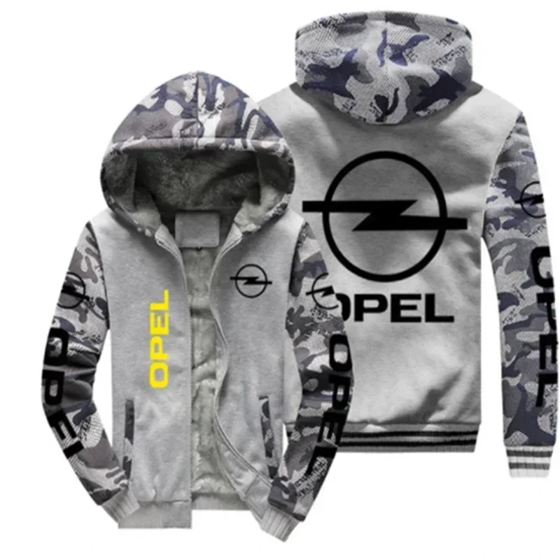 NEW Men's pattern  jacket  Opel car logo for  coat winter casual zipper thicken sweatshirt fashion clothes men clothing32