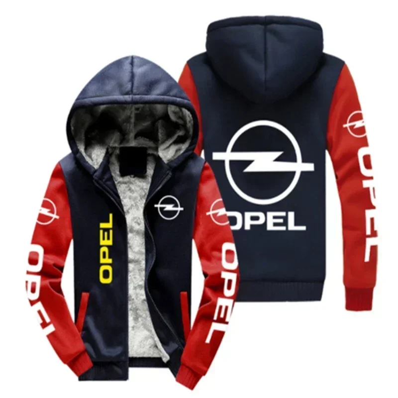NEW Men's pattern  jacket  Opel car logo for  coat winter casual zipper thicken sweatshirt fashion clothes men clothing32