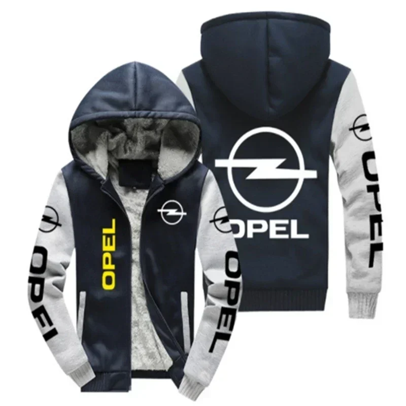 NEW Men's pattern  jacket  Opel car logo for  coat winter casual zipper thicken sweatshirt fashion clothes men clothing32
