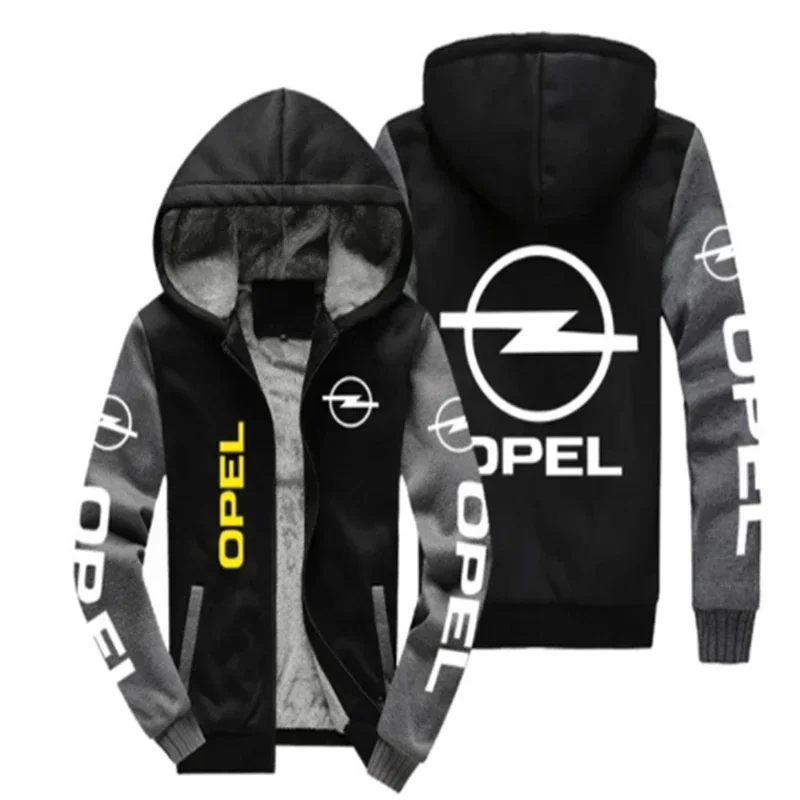NEW Men's pattern  jacket  Opel car logo for  coat winter casual zipper thicken sweatshirt fashion clothes men clothing32
