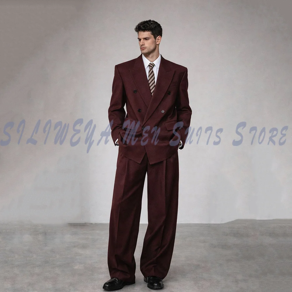 2026 Popular Men's Suits Jacket Pants 2 Pieces High-end Blazer Set Business Casual Male Pants Sets Fashion Trousers Customized