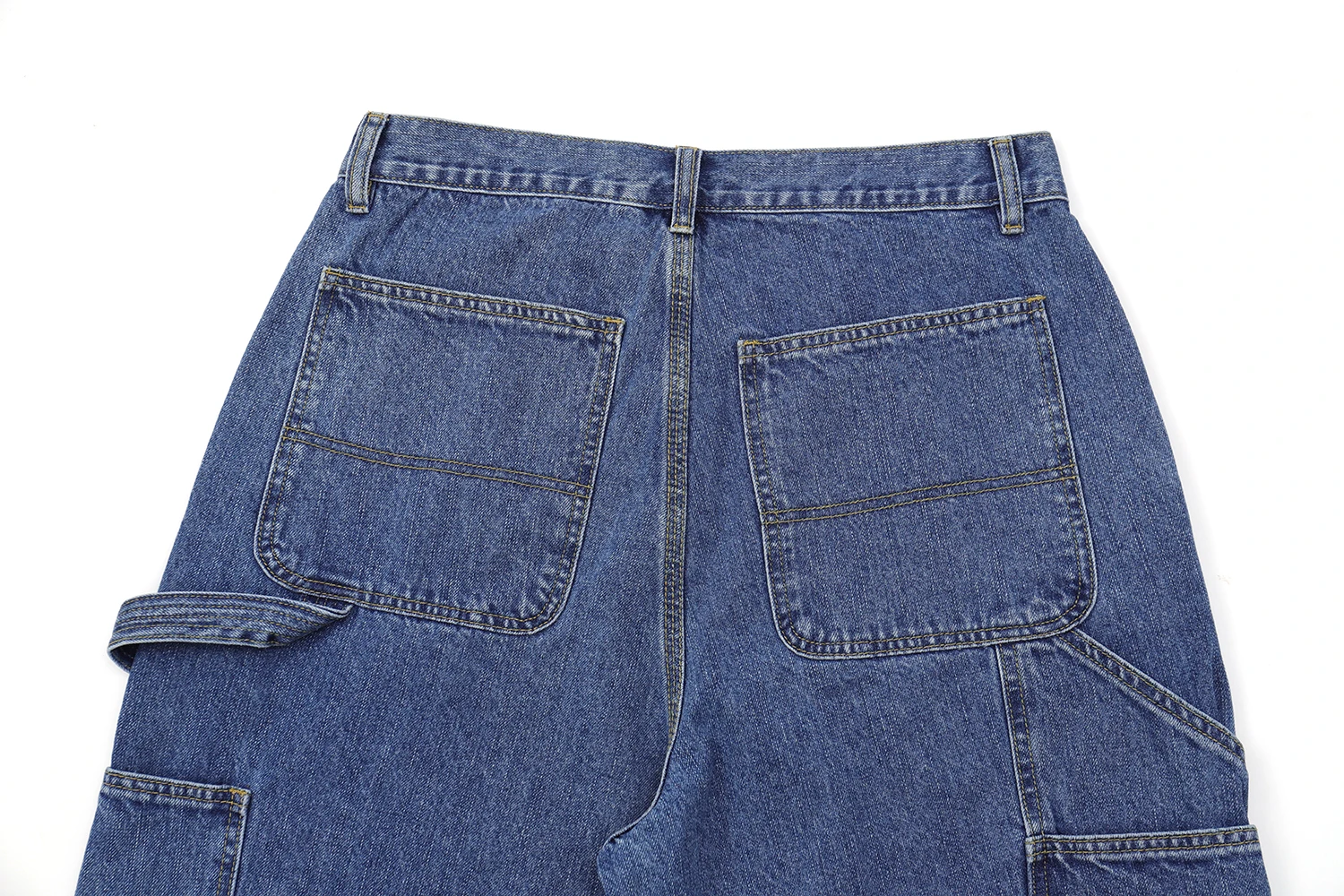 12oz Summer Japanese Workwear Style | 26SS B01 Washed Slub Cotton Cargo Six-Tenths Length Denim Shorts (Unisex) Jeans for Men