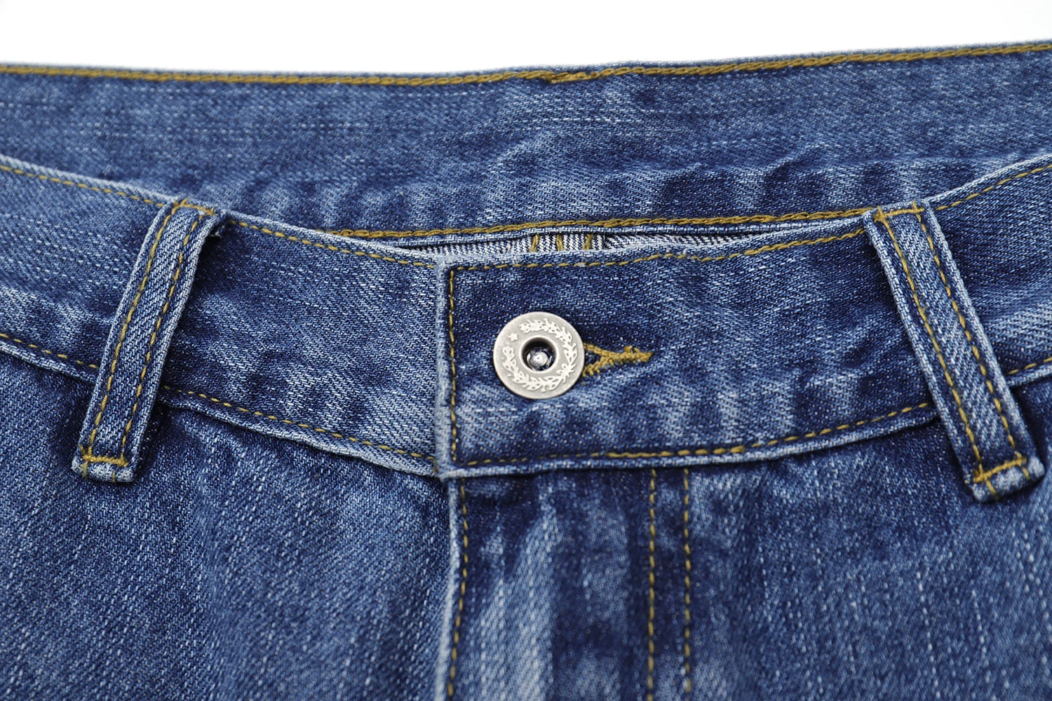 12oz Summer Japanese Workwear Style | 26SS B01 Washed Slub Cotton Cargo Six-Tenths Length Denim Shorts (Unisex) Jeans for Men
