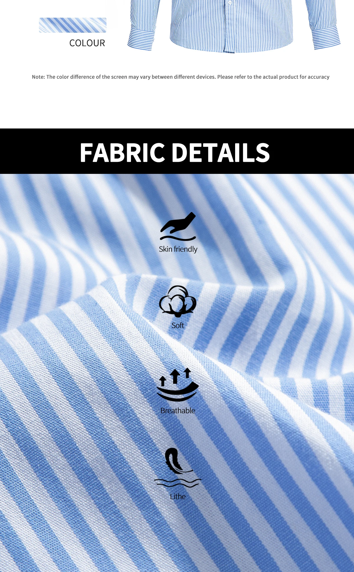 Men's Shirt Business Thin Stripe Design Classic Casual Men's Long Sleeved Blouses Elegant Commuting Single Breasted Men's Shirt