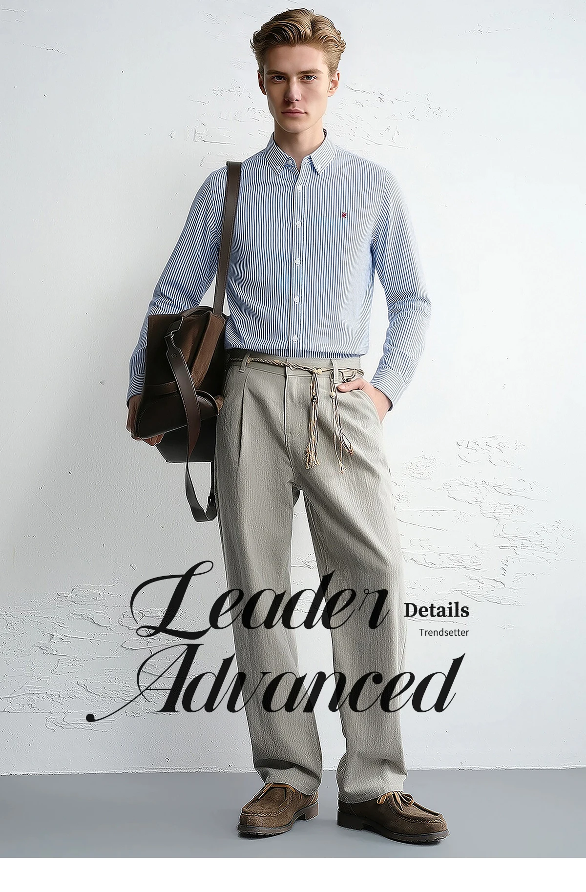 Men's Shirt Business Thin Stripe Design Classic Casual Men's Long Sleeved Blouses Elegant Commuting Single Breasted Men's Shirt
