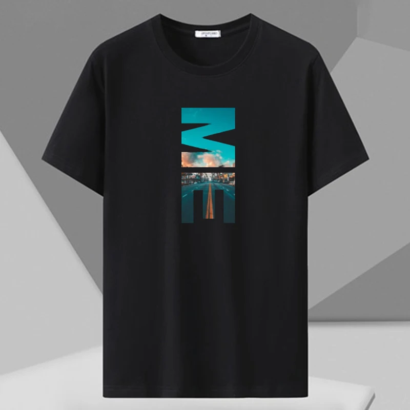 Men's Printed T-shirt Plus Size 110-180kg Loose Short Sleeve Tee Oversized Tops 5XL 6XL 7XL Big Size Men Clothing 티셔츠 Camiseta