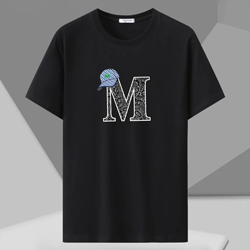 Men's Printed T-shirt Plus Size 110-180kg Loose Short Sleeve Tee Oversized Tops 5XL 6XL 7XL Big Size Men Clothing 티셔츠 Camiseta