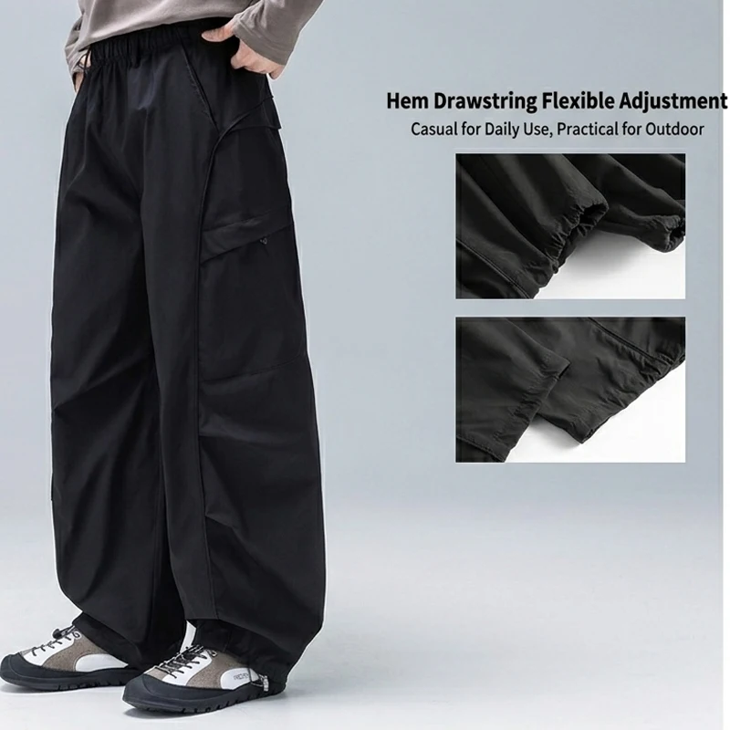Unisex Waterproof & Tear-Resistant Hiking Pants – 3D Anti-Wrinkle, Adjustable Cuff Drawstring for Outdoor Trekking & Casual Wear
