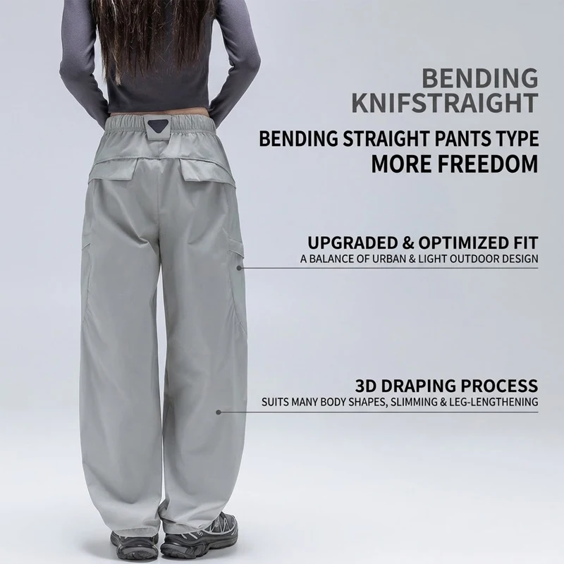 Unisex Waterproof & Tear-Resistant Hiking Pants – 3D Anti-Wrinkle, Adjustable Cuff Drawstring for Outdoor Trekking & Casual Wear