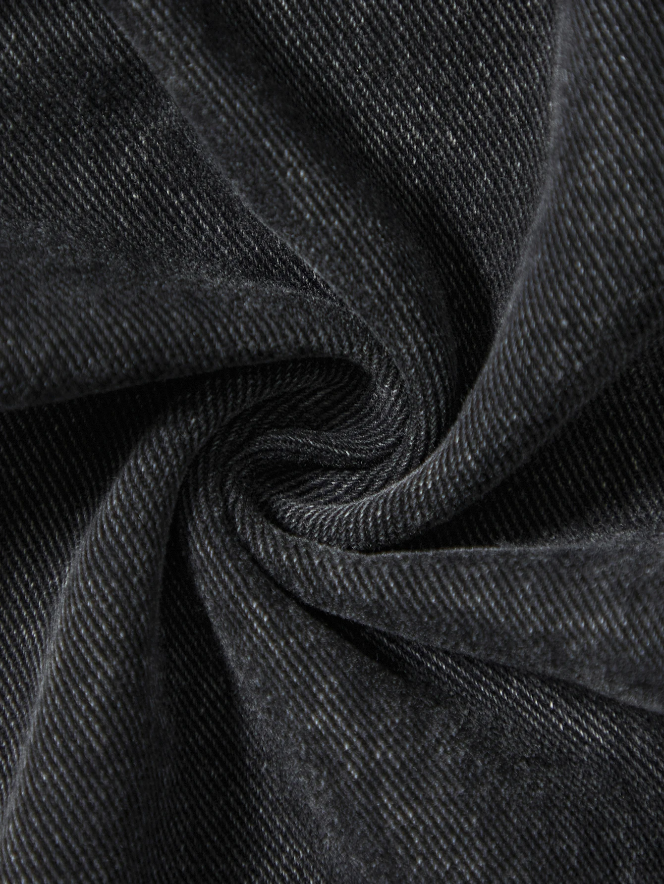 Men's Black Jeans. With a Design of (Ripped Holes) and Tassels. In a Street Trend Style.