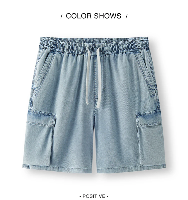 Semir Mens Denim Shorts 2026 Loose Workwear Style Lightweight Casual Outdoor Soft Daily Wear