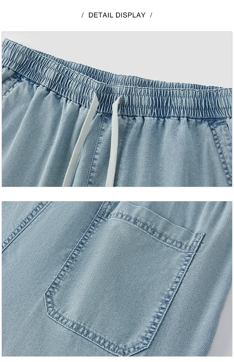 Semir Mens Denim Shorts 2026 Loose Workwear Style Lightweight Casual Outdoor Soft Daily Wear