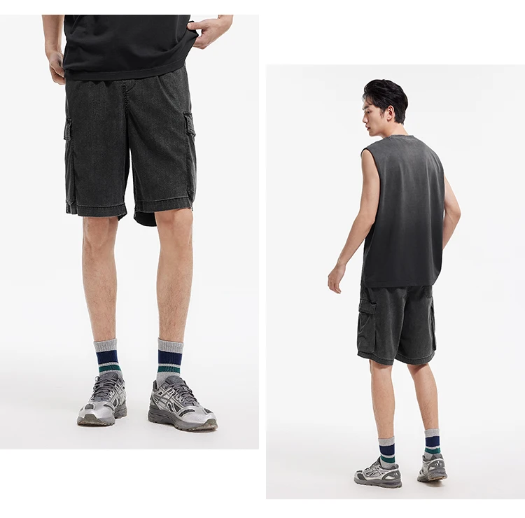 Semir Mens Denim Shorts 2026 Loose Workwear Style Lightweight Casual Outdoor Soft Daily Wear
