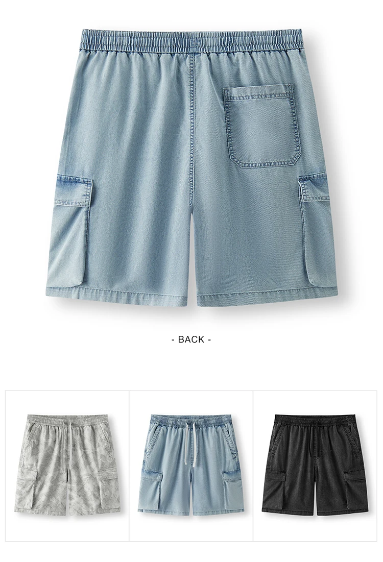 Semir Mens Denim Shorts 2026 Loose Workwear Style Lightweight Casual Outdoor Soft Daily Wear