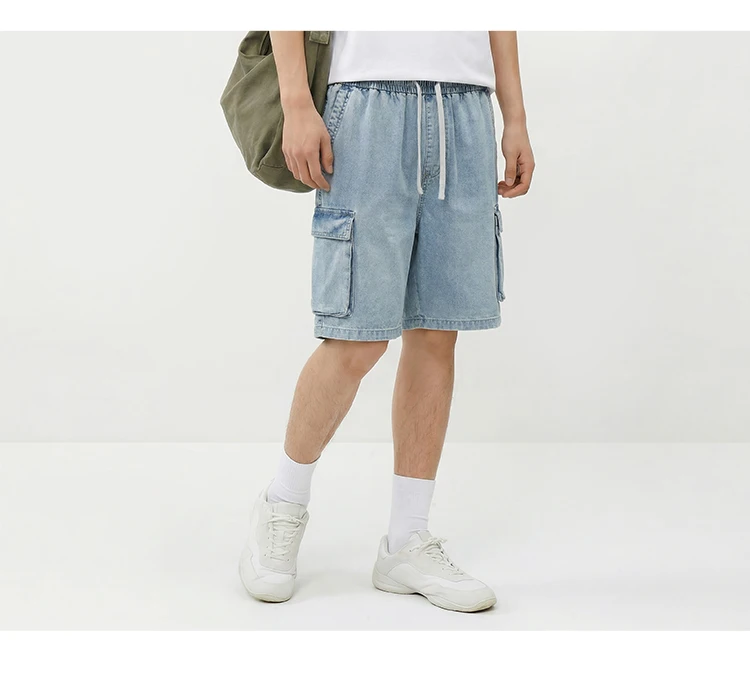 Semir Mens Denim Shorts 2026 Loose Workwear Style Lightweight Casual Outdoor Soft Daily Wear