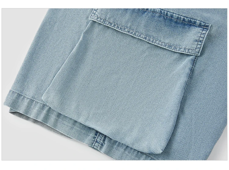 Semir Mens Denim Shorts 2026 Loose Workwear Style Lightweight Casual Outdoor Soft Daily Wear