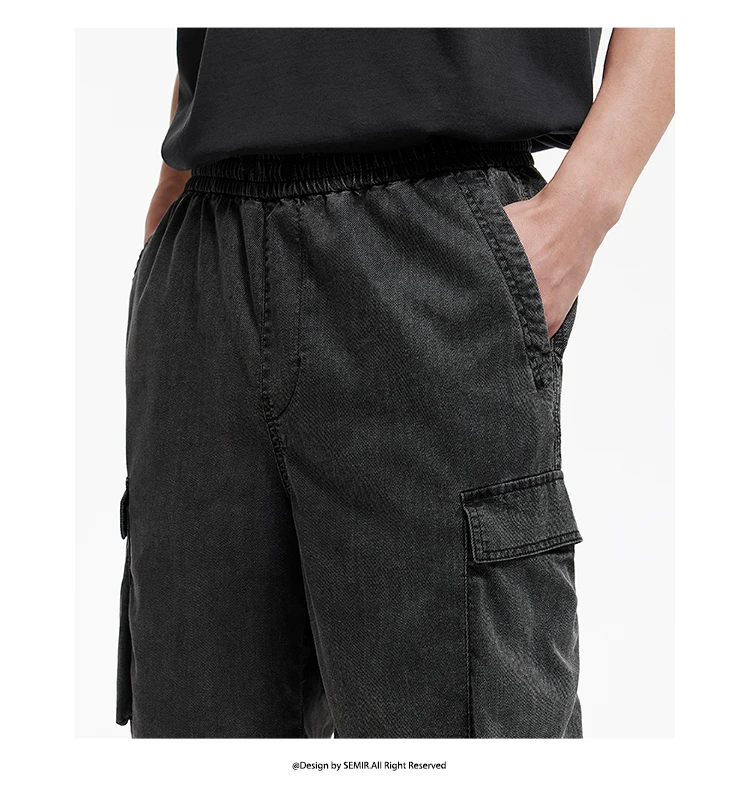 Semir Mens Denim Shorts 2026 Loose Workwear Style Lightweight Casual Outdoor Soft Daily Wear
