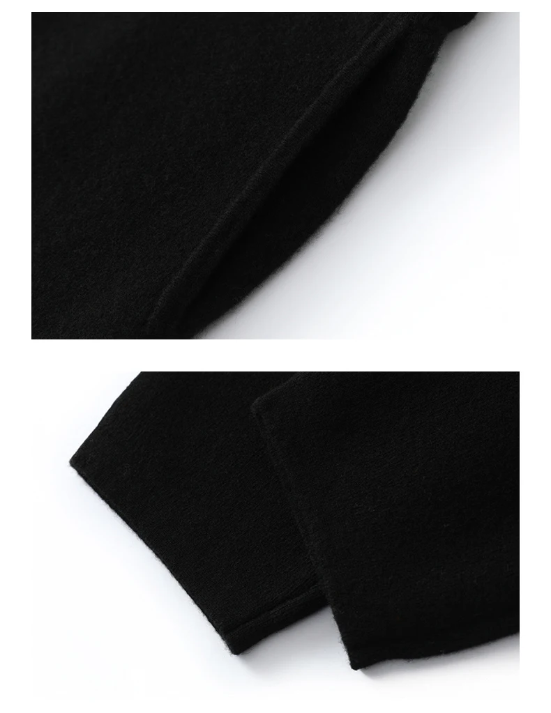 Autumn Winter Thick Men's High Waist Small Foot Pants 100% Merino Wool Knitted Pants Casual Fashion Solid Color Warm Pants
