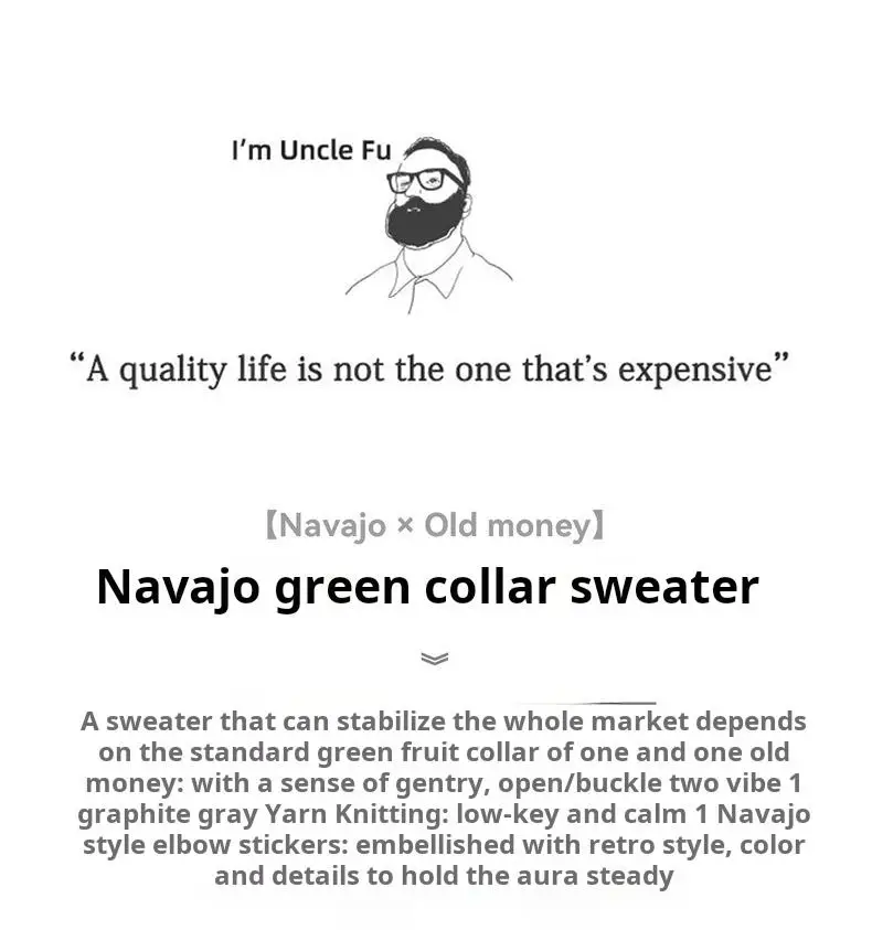 Maden Men's Vintage Shawl Collar Sweater Grey Quiet Luxury Knit Pullover Warm Base Layer for Autumn and Winter 100% Cotton Tops