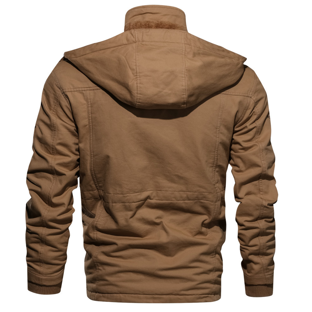 Autumn and Winter Men Trendy Jackets Military Coats Multi-pocket Jackets High Quality Male Cotton Casual Thick Warm Parkas Coats