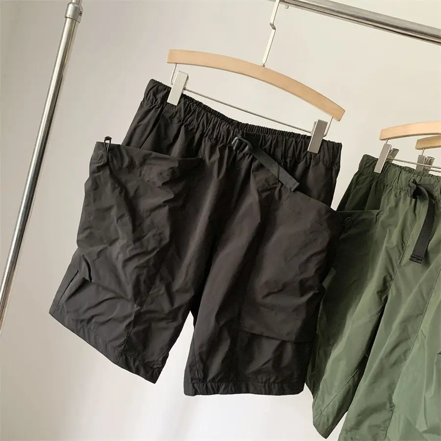 GOLDWIN 26SS Unisex Loose Fit Waterproof Ripstop Shorts Multi Pocket Lightweight Techwear Outdoor Hiking Gorpcore Knee Length
