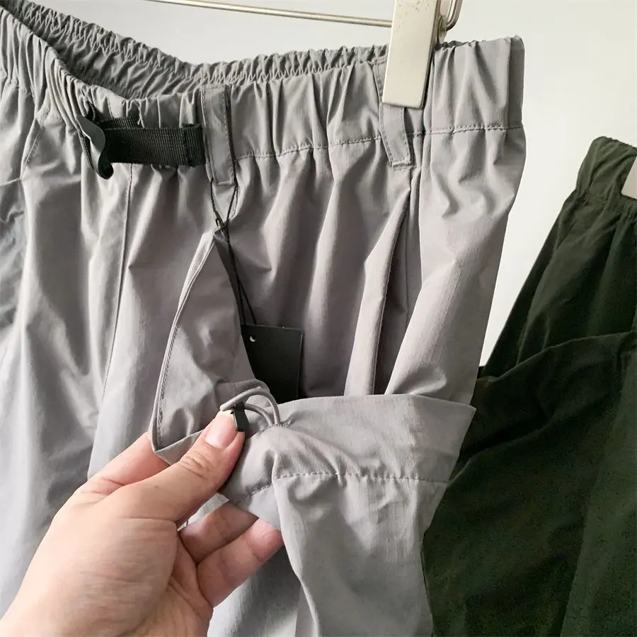 GOLDWIN 26SS Unisex Loose Fit Waterproof Ripstop Shorts Multi Pocket Lightweight Techwear Outdoor Hiking Gorpcore Knee Length