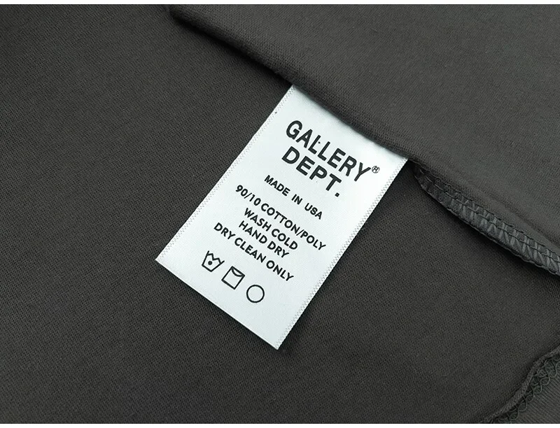 Gallery Dept Summer High Street Letter Print Loose Cotton T-Shirt