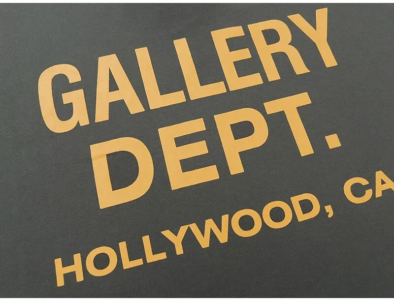 Gallery Dept Summer High Street Letter Print Loose Cotton T-Shirt