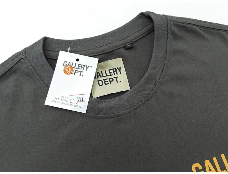 Gallery Dept Summer High Street Letter Print Loose Cotton T-Shirt