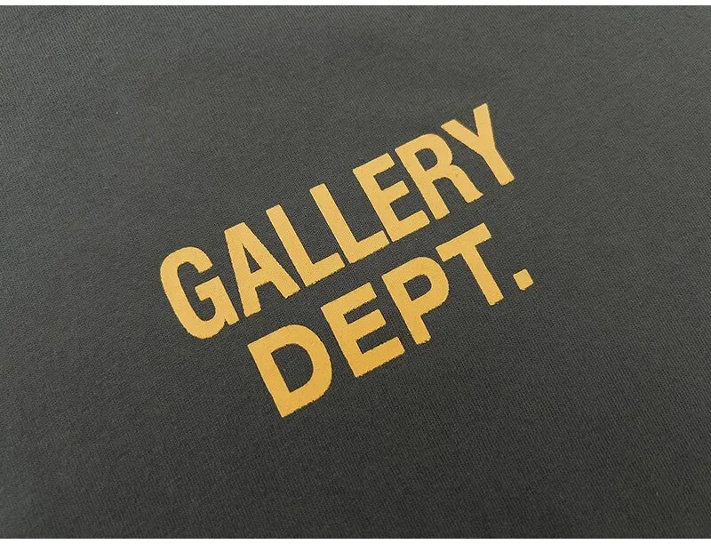Gallery Dept Summer High Street Letter Print Loose Cotton T-Shirt