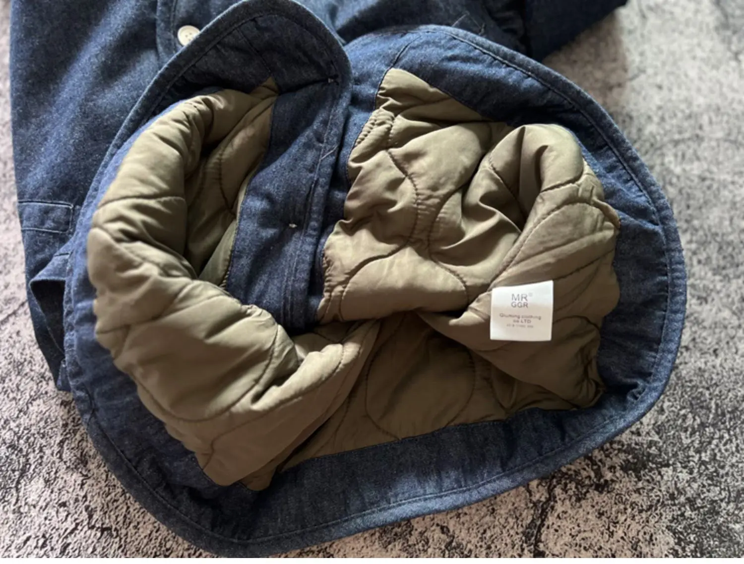 Japanese Retro Style Thickened Warm Autumn Winter Stand Up Collar Jackets Casual Versatile Denim Cotton Padded Coats for Men