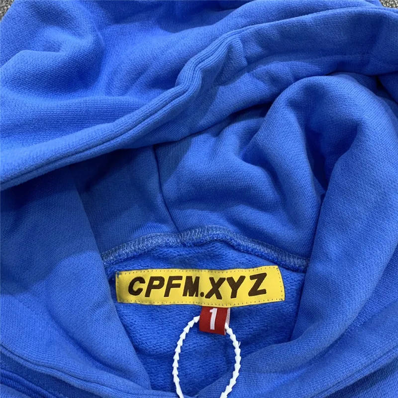 Foaming Printing CPFM.XYZ FOR MOTM III I AM CURIOUS Hoodie Men Women 1:1 High-Quality Oversize Pullovers Foam Print Hoody