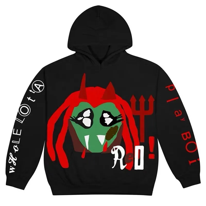 Foaming Printing CPFM.XYZ FOR MOTM III I AM CURIOUS Hoodie Men Women 1:1 High-Quality Oversize Pullovers Foam Print Hoody