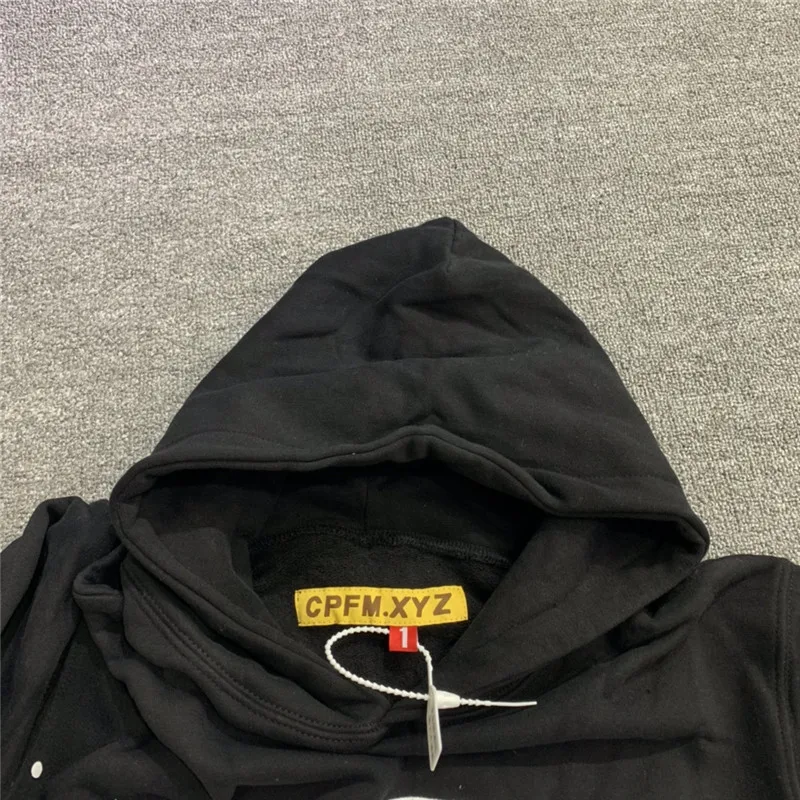 Foaming Printing CPFM.XYZ FOR MOTM III I AM CURIOUS Hoodie Men Women 1:1 High-Quality Oversize Pullovers Foam Print Hoody