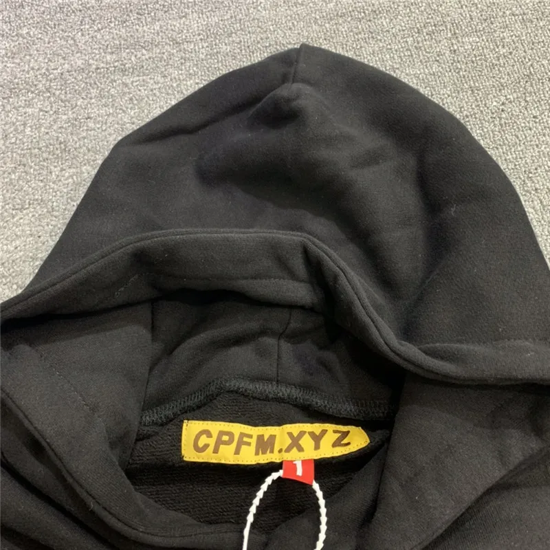 Foaming Printing CPFM.XYZ FOR MOTM III I AM CURIOUS Hoodie Men Women 1:1 High-Quality Oversize Pullovers Foam Print Hoody