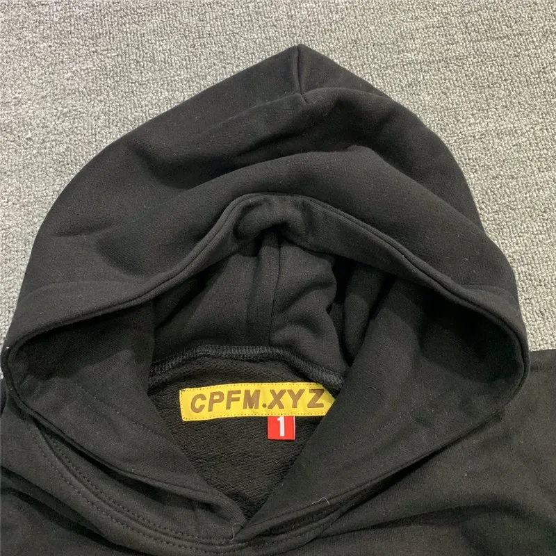 Foaming Printing CPFM.XYZ FOR MOTM III I AM CURIOUS Hoodie Men Women 1:1 High-Quality Oversize Pullovers Foam Print Hoody