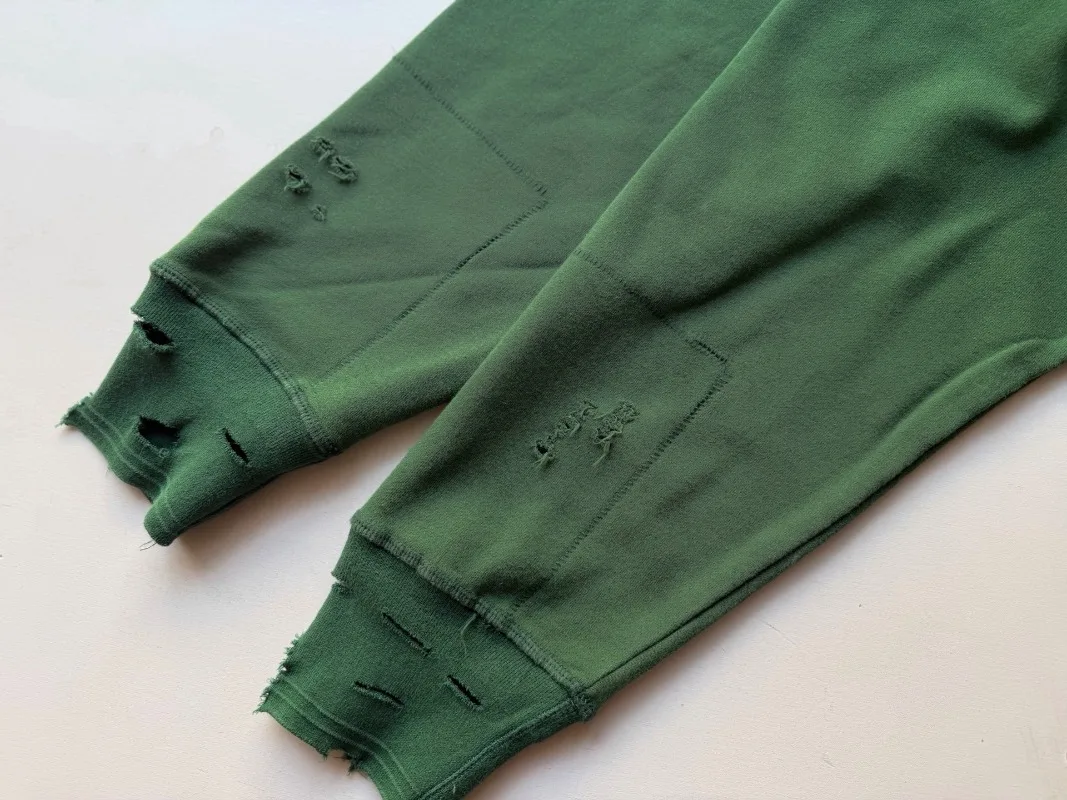 2026erd Pullovers High Street Washed Green Fit Hip Hop Men Women Hoodies Clothing Streetwear