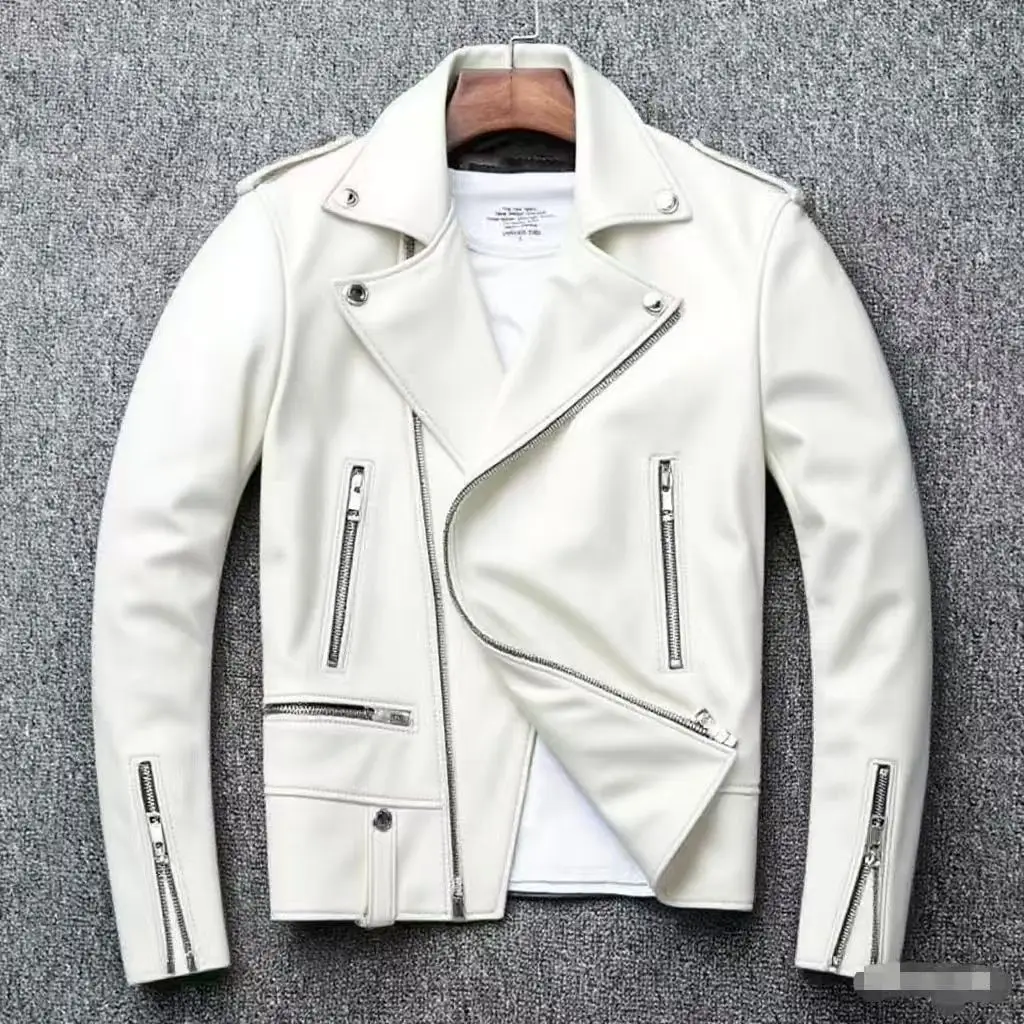 Men's Autumn Winter PU Leather Jacket, Motorcycle Biker Style Faux Leather Coat, Factory Direct Sales Casual Outerwear for Men