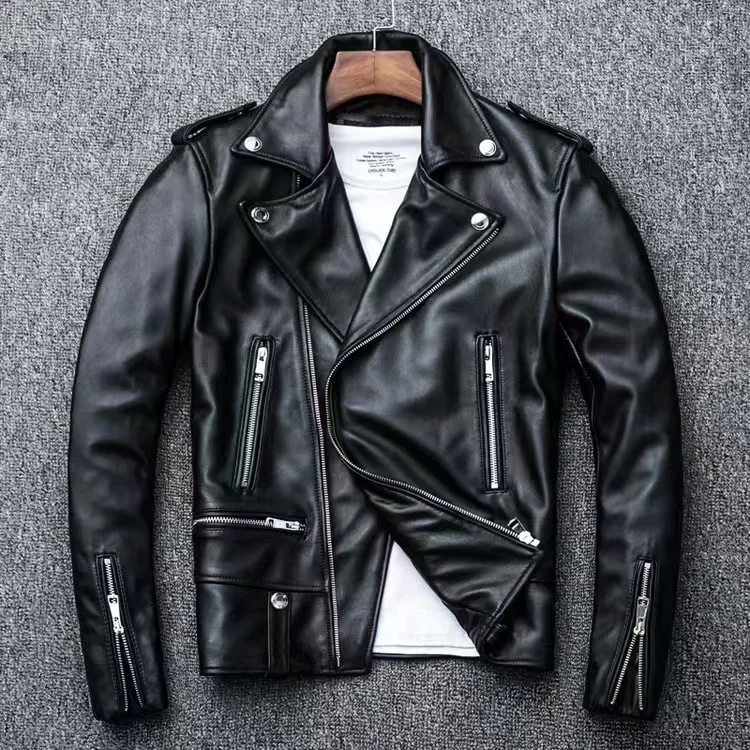 Men's Autumn Winter PU Leather Jacket, Motorcycle Biker Style Faux Leather Coat, Factory Direct Sales Casual Outerwear for Men