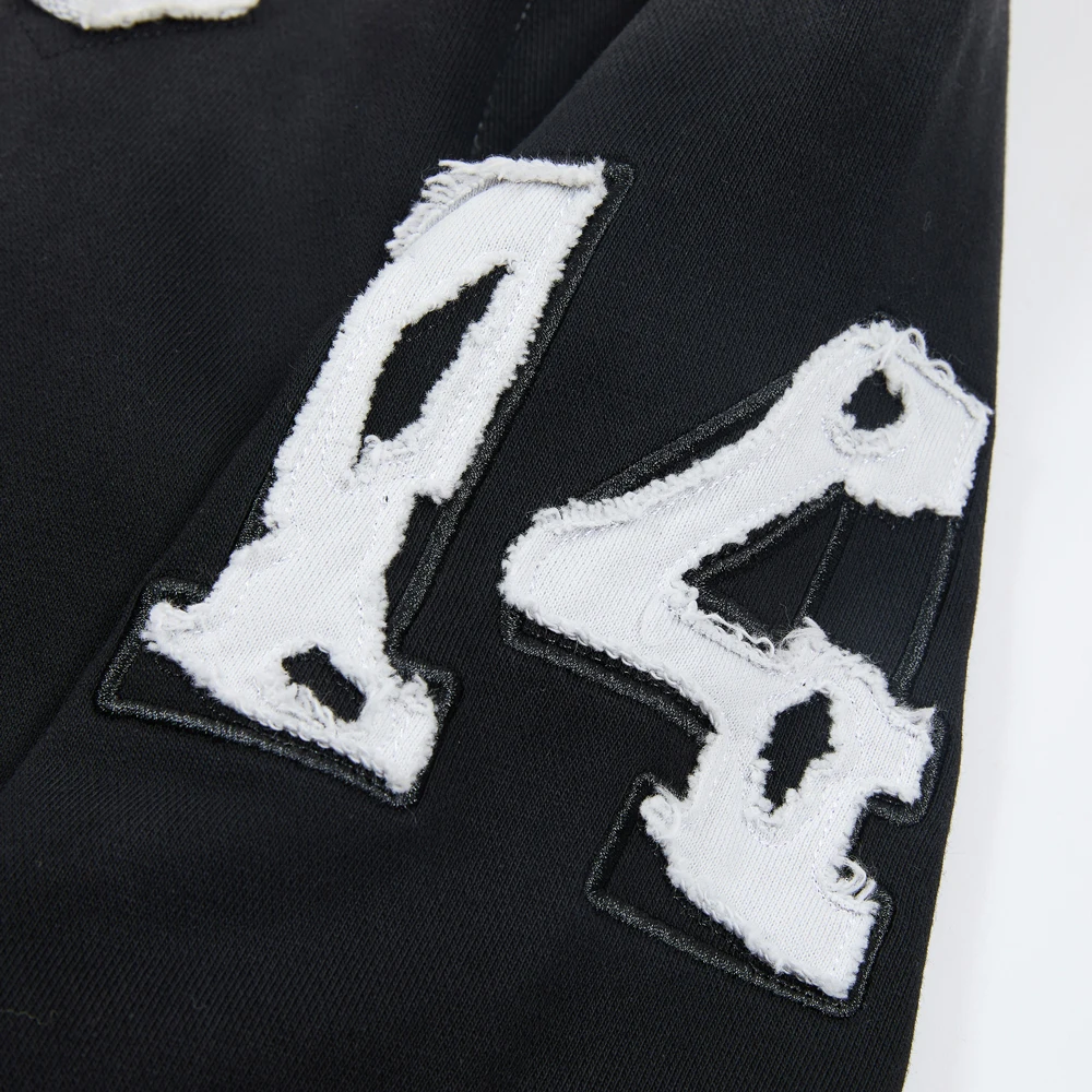 Streetwear Zip Up Hoodies with Letter Towel Embroidery Hiphop Street Style Heavy Weight Cotton Vintage Distressed Casual Hoodies