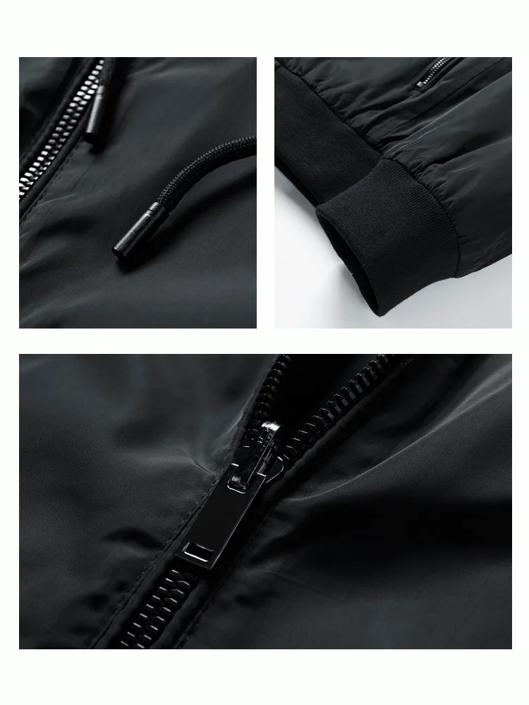 Autumn Mens Hooded Jacket Casual Thin Cotton-padded Windproof Sport Clothes for Men Removable Cap Outdoor Hoodies Coats