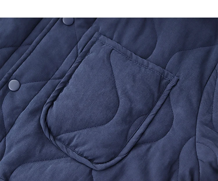 Winter New American Retro Long Sleeve Lapel Cotton-padded Cargo Jacket Men's Simple Thick Inner Liner Casual Multi-pocket Coat