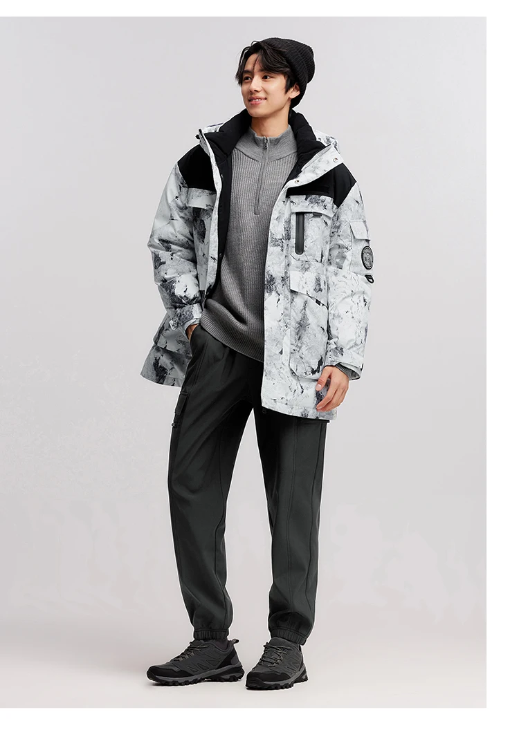 Semir Goose Down Jacket Men Waterproof Windproof Thermal Hooded Thickened 2026inter Man Clothing