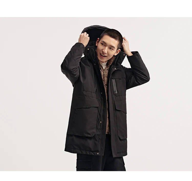 Semir Goose Down Jacket Men Waterproof Windproof Thermal Hooded Thickened 2026inter Man Clothing