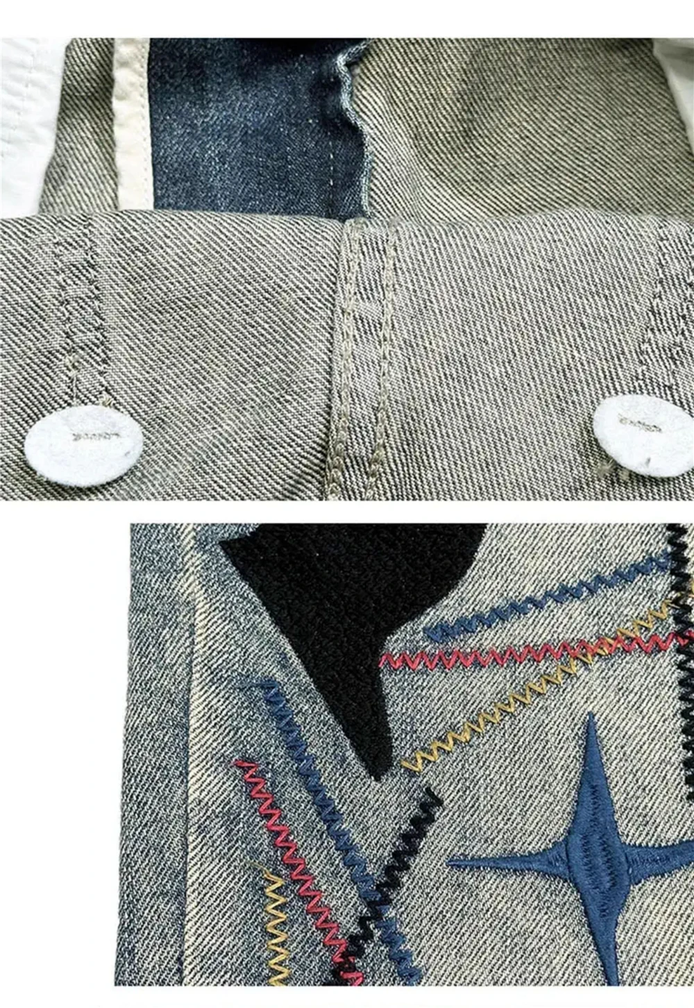 High Quality Streetwear Ragged Patch Embroidery Ripped Jeans For Men Fashion Men Clothing Distressed Denim Pants Male Trousers