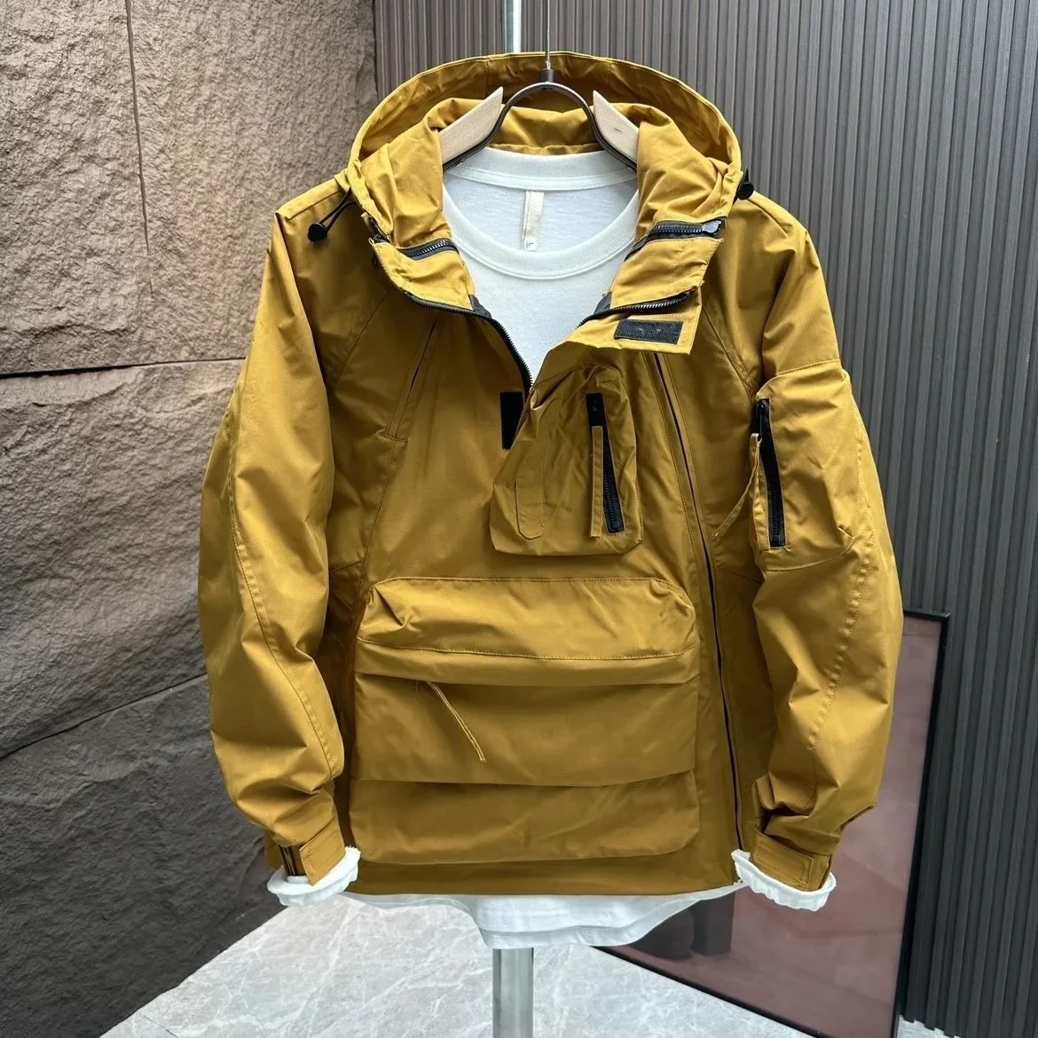 Men Tactical Waterproof Pilot Jackets Windbreaker Cargo Field Outerwear Chic Casual Coat Hoodie Men Hunting Army Clothes A14