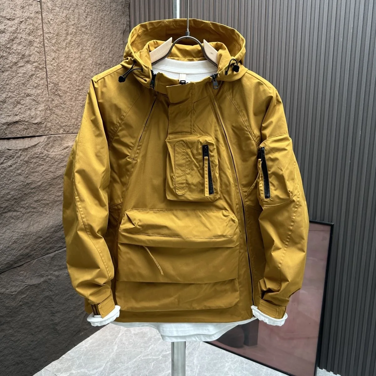 Men Tactical Waterproof Pilot Jackets Windbreaker Cargo Field Outerwear Chic Casual Coat Hoodie Men Hunting Army Clothes A14