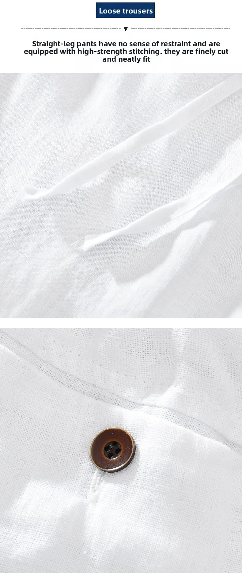 Linen 100%, Outdoor Sports Casual Retro Cycling Trend Beach Pants, Slim Fit, Fishing Style, Fashionable, Breathable Casual Pants