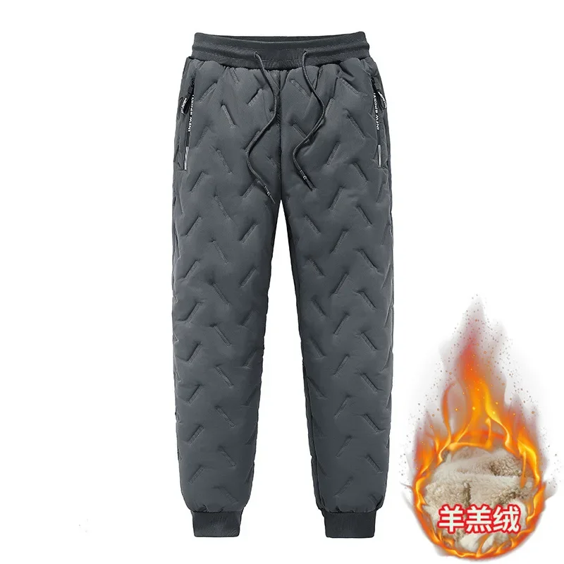 Tracksuit Men Winter Warm Men Down Cotton Jacket Zipper Coat+Down Pants Two Piece Sets Fashion Mens Joggers Set Sweat Suit 5XL