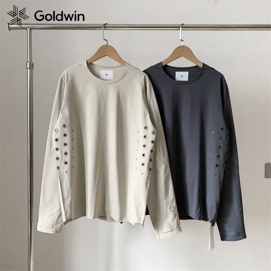 GOLDWIN 0 Series Mens Quick Dry Long Sleeve Shirt 3M Reflective Perforated Anti Odor Moisture Absorbent Hiking Outdoor Top